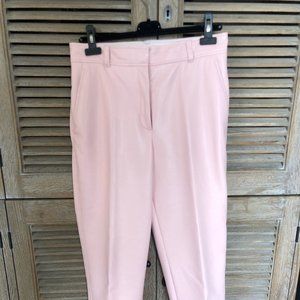 Vegan leather blush pink cropped pants